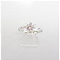 Ringe Dame in Weißgold Zircone 329/102/2-D199